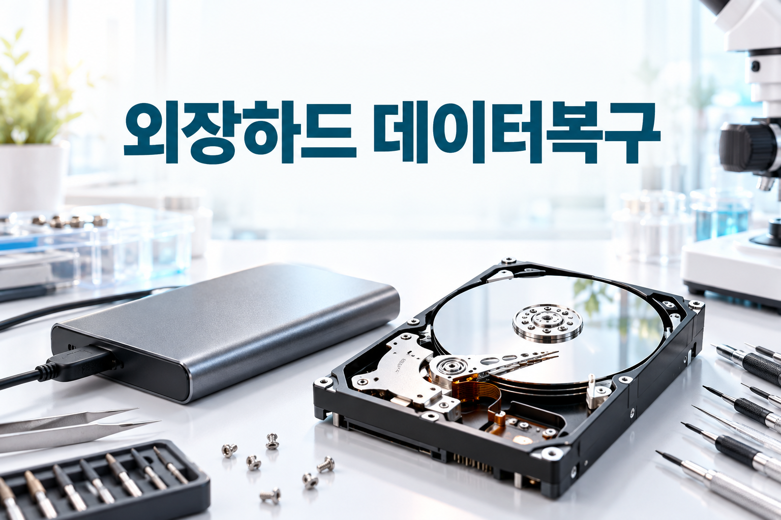 스마트데이터24 외장하드 데이터복구 안내 이미지