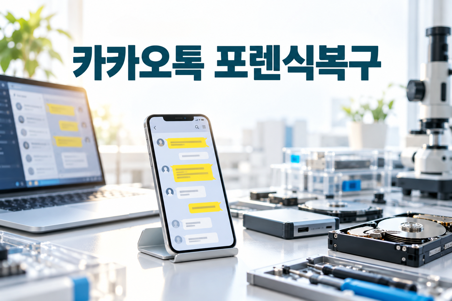 스마트데이터24 카카오톡복구 안내 이미지