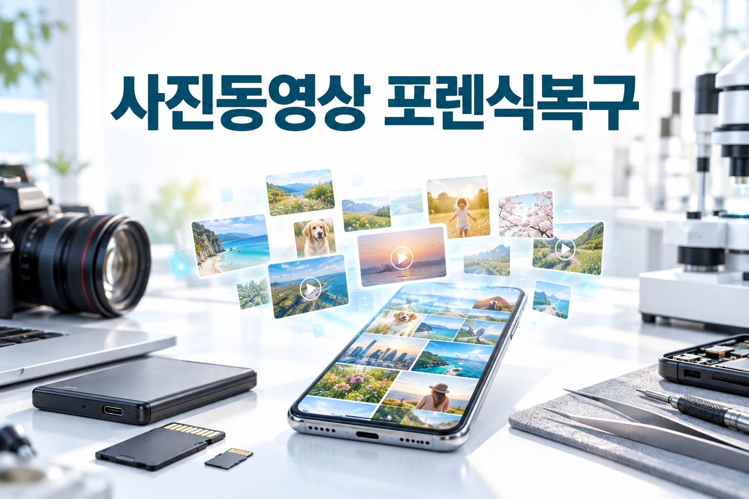 스마트데이터24 사진동영상 포렌식복구 서비스 설명 이미지