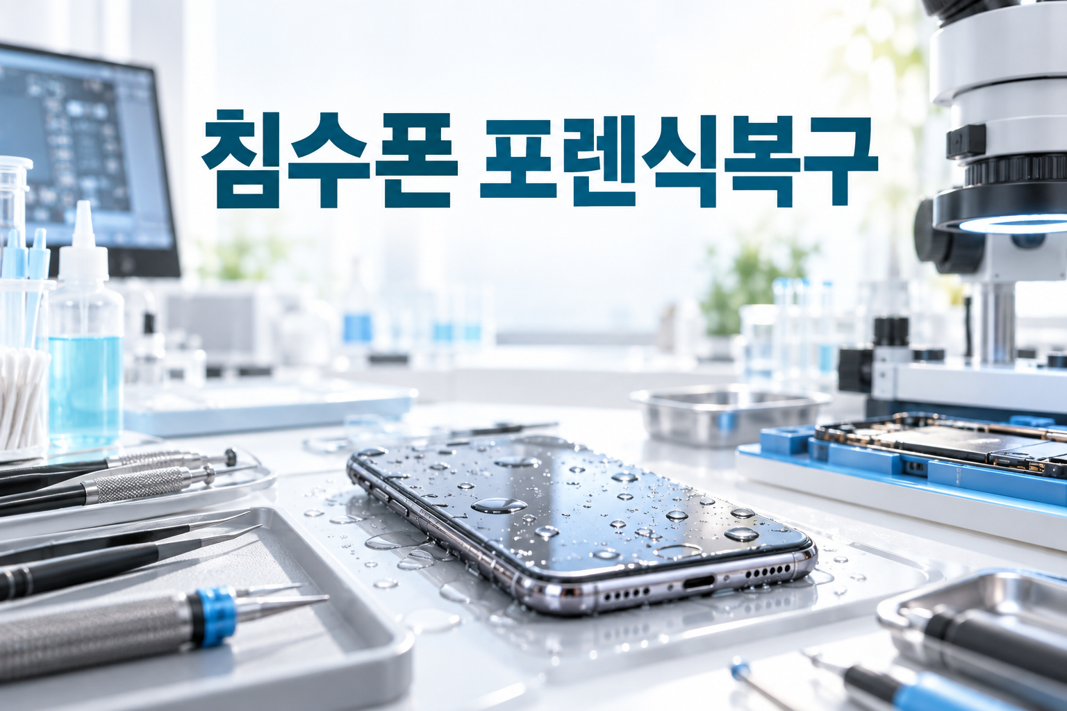 스마트데이터24 침수폰 포렌식복구 서비스 설명 이미지